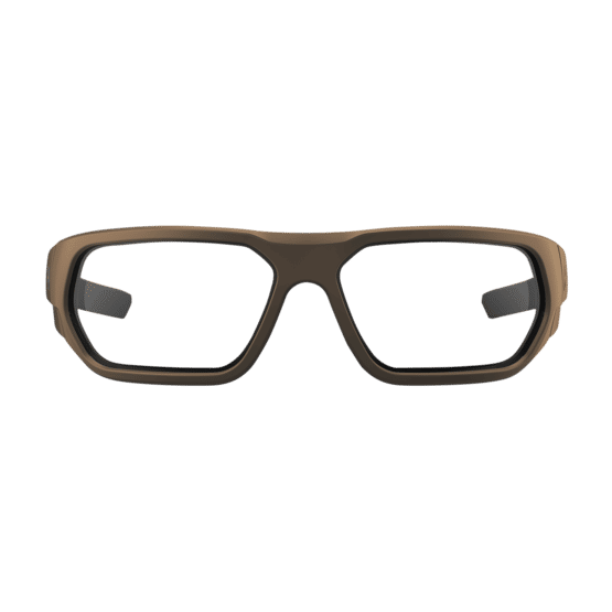 Magpul Radius FDE Frame Safety Glasses with Clear Lenses